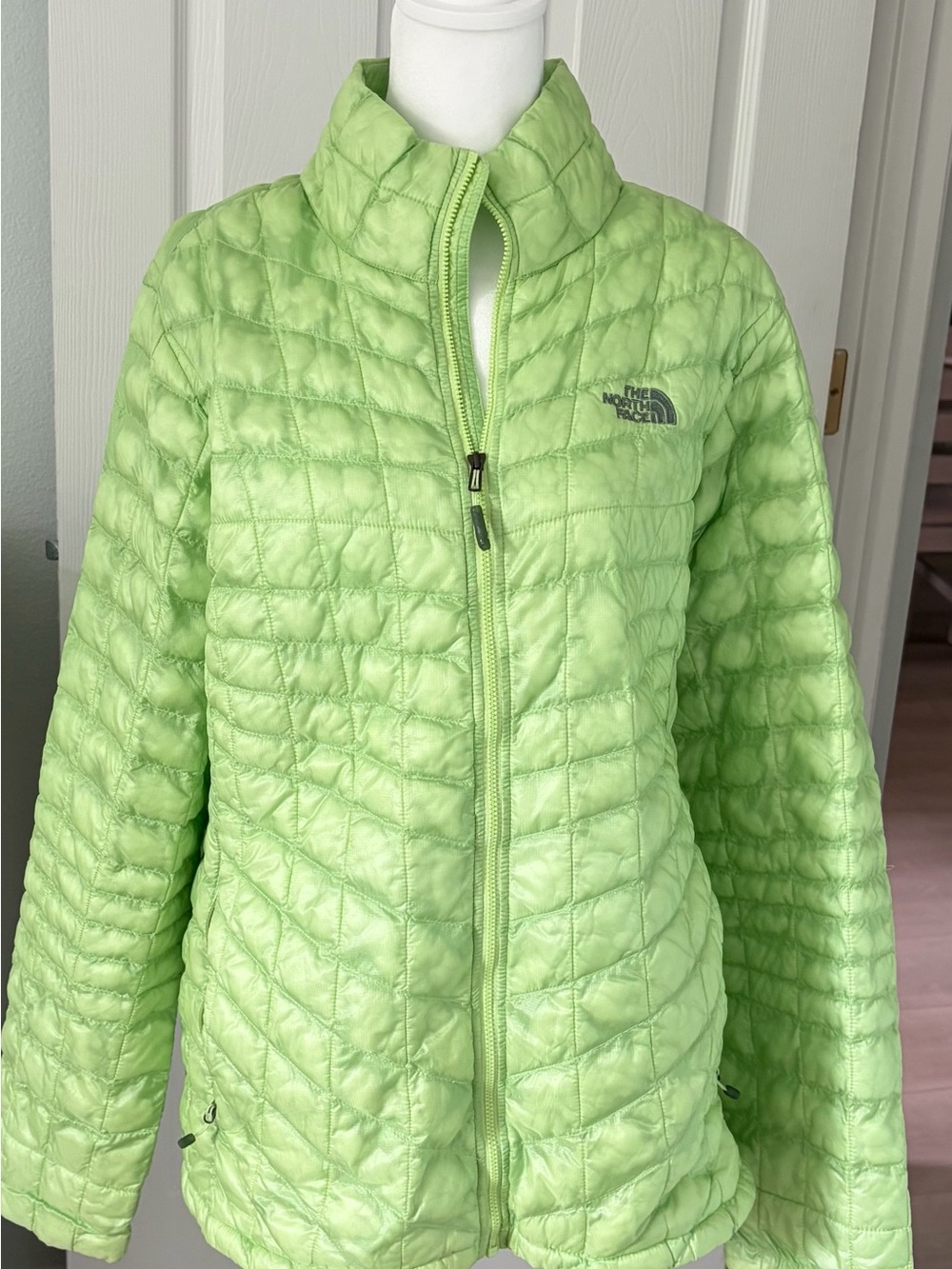 The North Face Women's Lime Green Quilted Packable Puffer Jacket